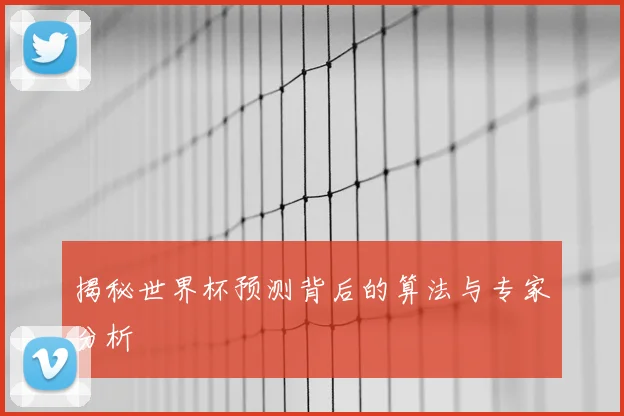揭秘世界杯预测背后的算法与专家分析
