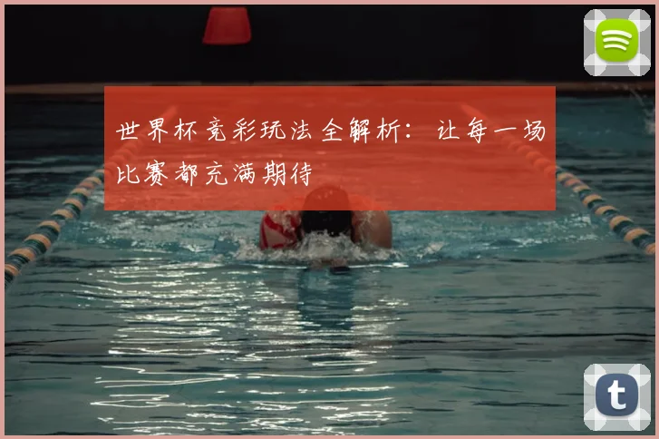 世界杯竞彩玩法全解析：让每一场比赛都充满期待